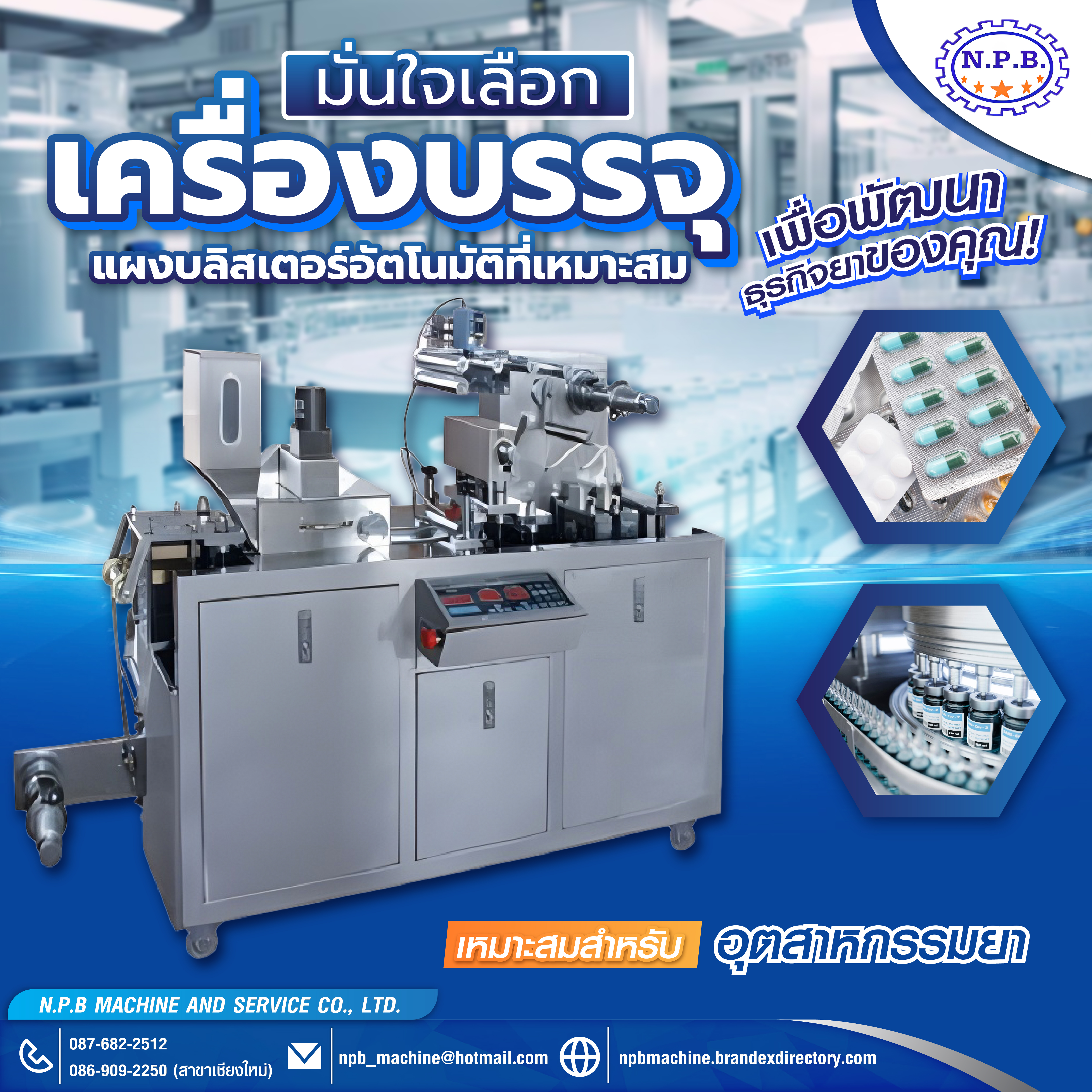 เครื่องบรรจุแผงบลิสเตอร์แบบอัตโนมัติ 2